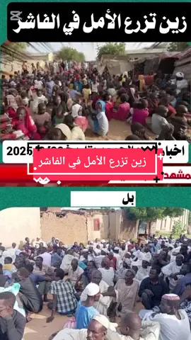 #الشعبالصي #عاجل #اخبار زين تزرع الأمل في الفاشر#الشعبالصي #عاجل 