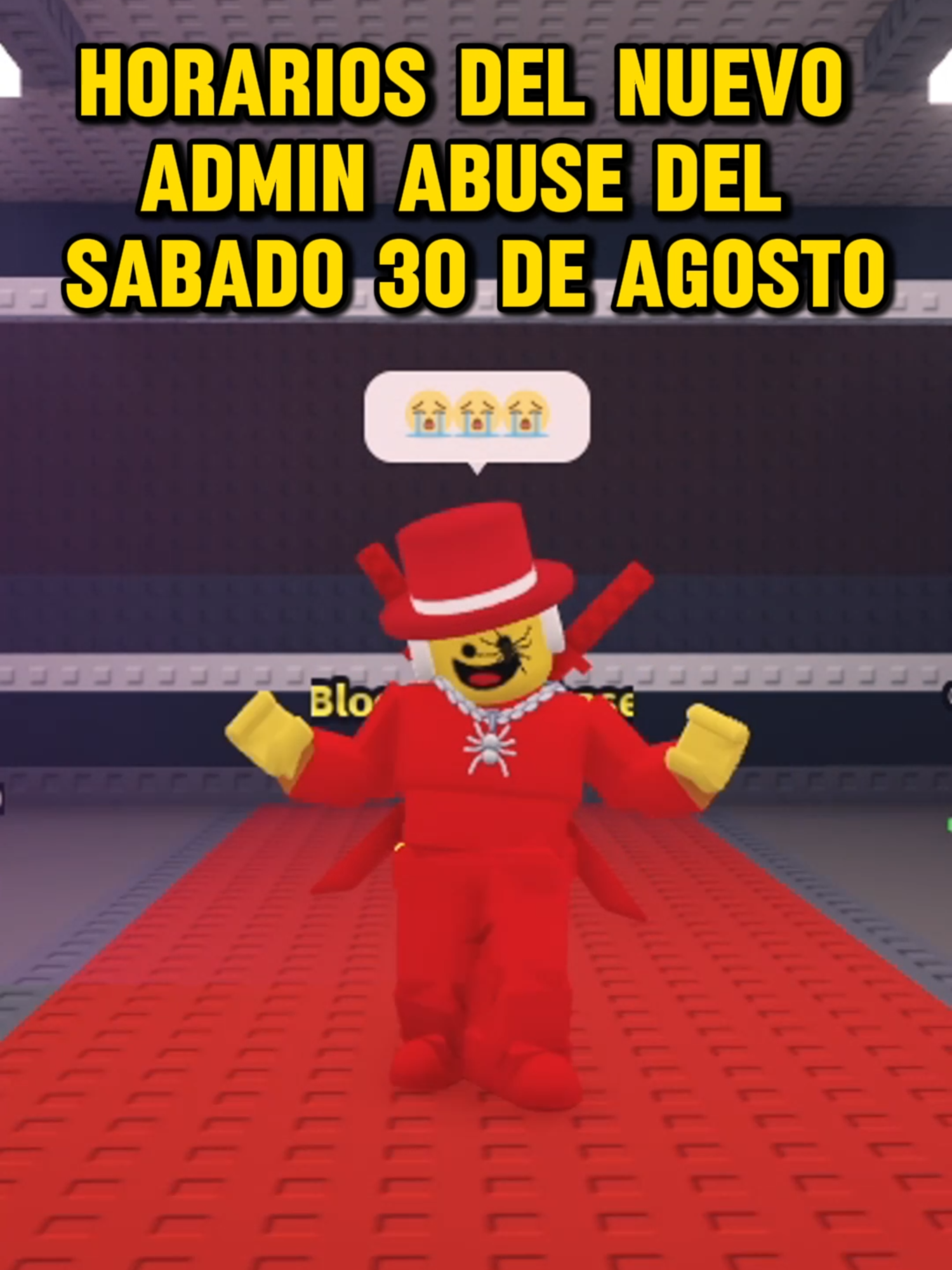 Admin Abuse CONFIRMADO para el SABADO 30 de AGOSTO 🥺 #102 | COMPARTAN 😼 . . . . . . . . #robloxx #brainrot#steal#robar#tralalerotralala🗣🔥#tralala#triste #murdermystery2 #soymamazon #game #robloxgames#robloxfyppp #fypシ゚ #tum #brookhaven #stealabrainrot #robarunbrainrot #actualizacion #evento #nuevo #nuevosbrainrots #humorr #admin #abuse #adminabuse