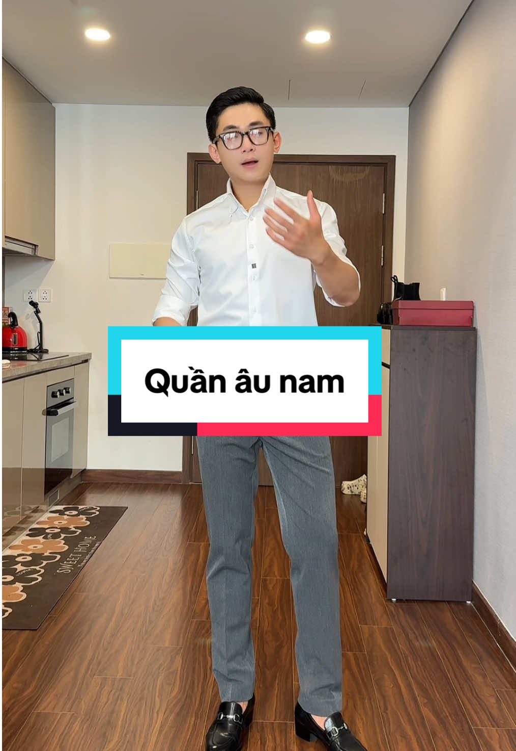 Quần Âu Cạp Chun Ẩn, lên form ôm vừa đẹp luôn nha #quanau #quanaunam #thoitrangnam #tuandt #xuhuong 
