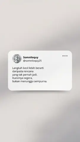 Karena yang terus menunda, sering kalah dengan yang berani memulai.#videoviral #fyp #selfreminder #perbaikidiri #edukasi 