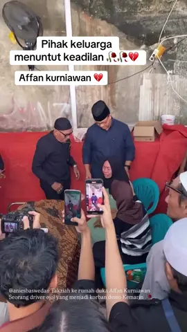 Pihak keluarga menuntut keadilan atas waf4tnya affan kurniawan #affankurniawan #ojol #dprri #demo #dpr 