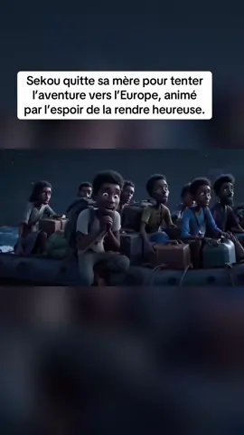 Sekou quitte sa mère pour tenter l’aventure vers l’Europe, animé par l’espoir de la rendre heureuse. #migrantes #aventure #france #maman #goviral 