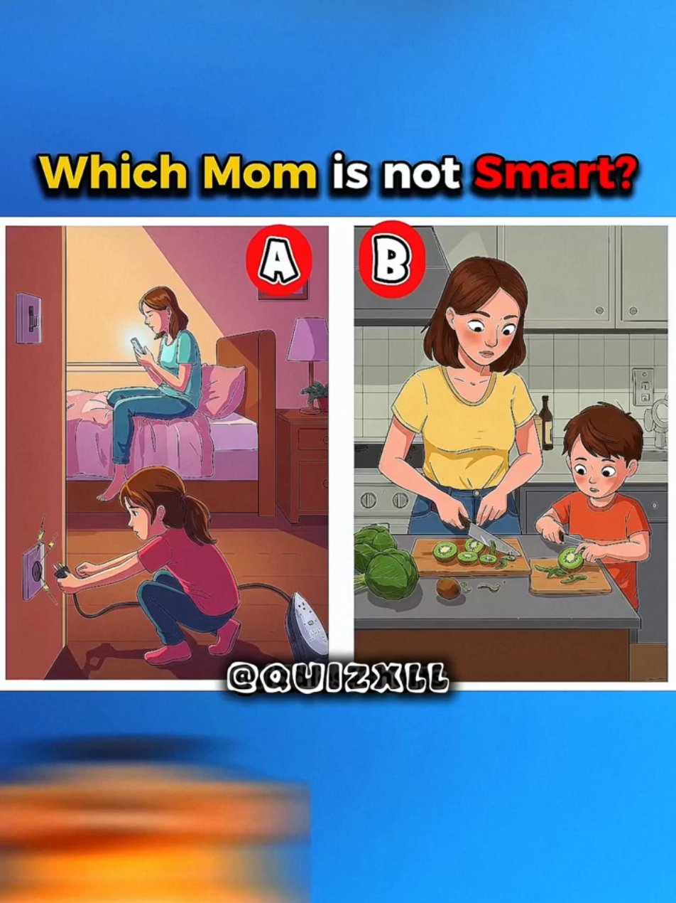 Guess Which Mom is not Smart #quiztime #quiz #quizchallenge 