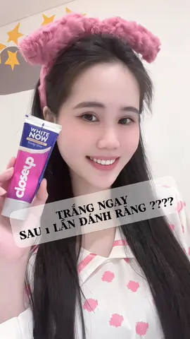 Mấy bà xài thử kem đánh răng Closeup này đi, bật tone thiệt á #closeupVN #tinhnu  #trangbattong3x #hoptaccungunilever #review 