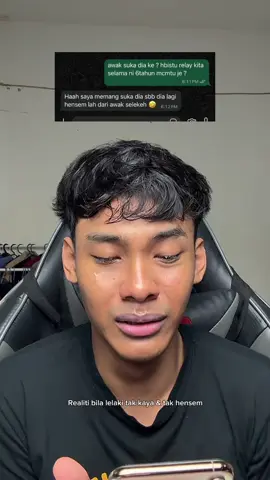 jadi lelaki ni kalau tak kaya, kena handsome, itu realiti #tonerpad #chickenskin #exfopadskintifc 