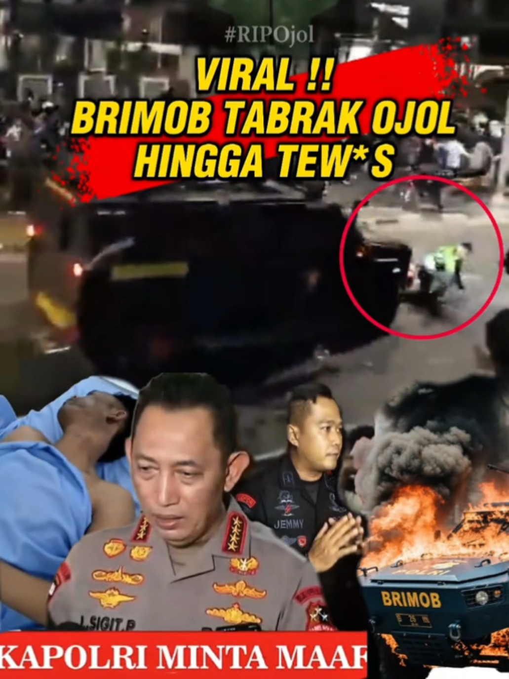 VIRAL !  Ojol Tew*s dilindas Mobil Rantis Brimob di Jakarta | Publik Geram & Tuntut Keadilan #TragediOjol #AffanKurniawan #BeritaViral #Brimob #JakartaHariIni #ViralNews #KeadilanUntukAffan #OjolIndonesia #DemoJakarta #BeritaTerkini #ViralIndonesia #NewsUpdate #TragediJakarta #IndonesiaViral #ShortsNews #fypindonesia 