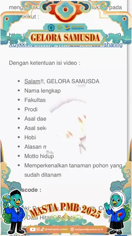 [GELORA SAMUSDA 2025] 