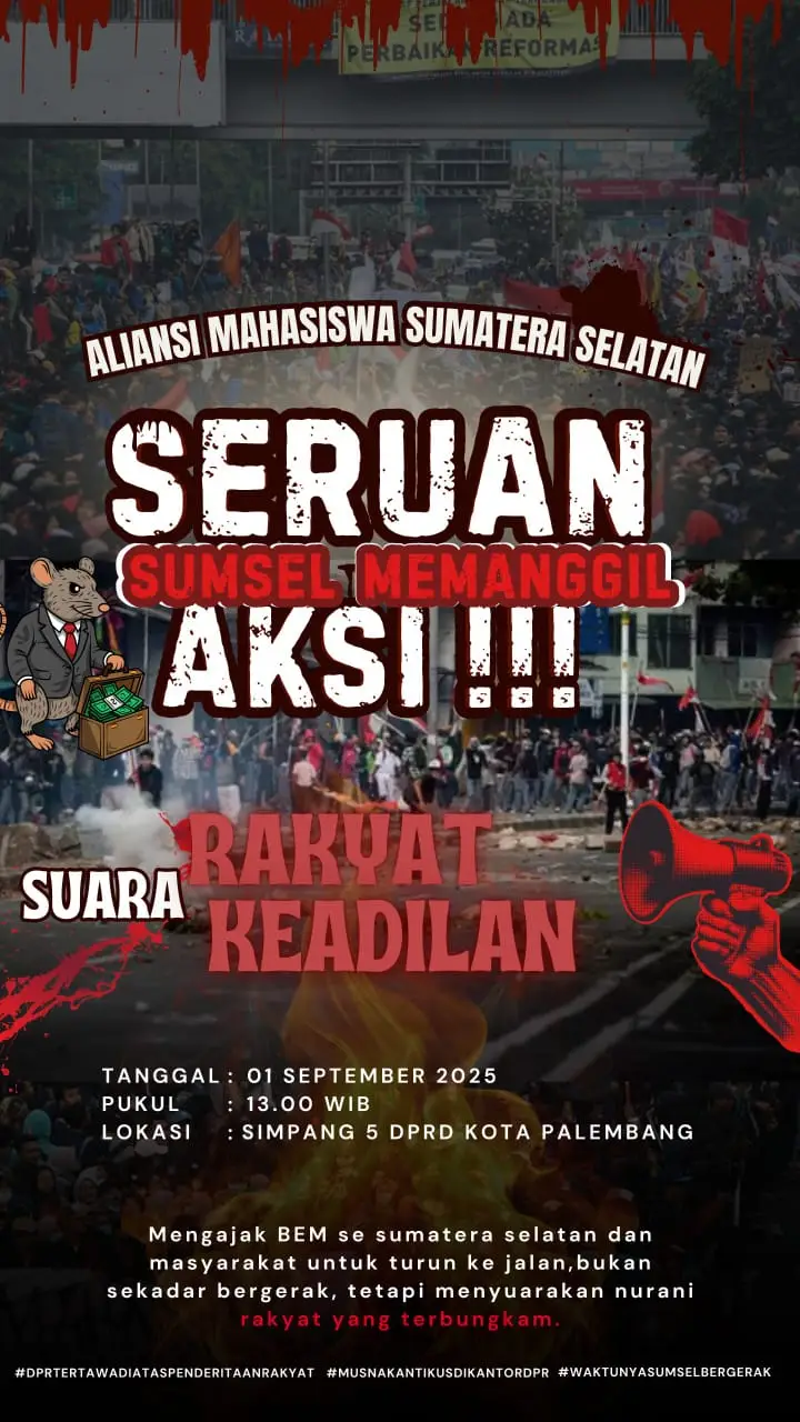 waktunya sumsel bergerak✊🏻☠️ #viraltiktok #sumsel #fyppppppppppppppppppppppp #tikusberdasi #BEM
