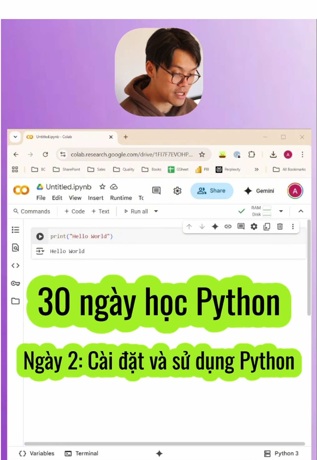 Ngày 2: Cài đặt và sử dụng Python - 30 ngày học Python! #python #programming #vietanhthedataanalyst #data