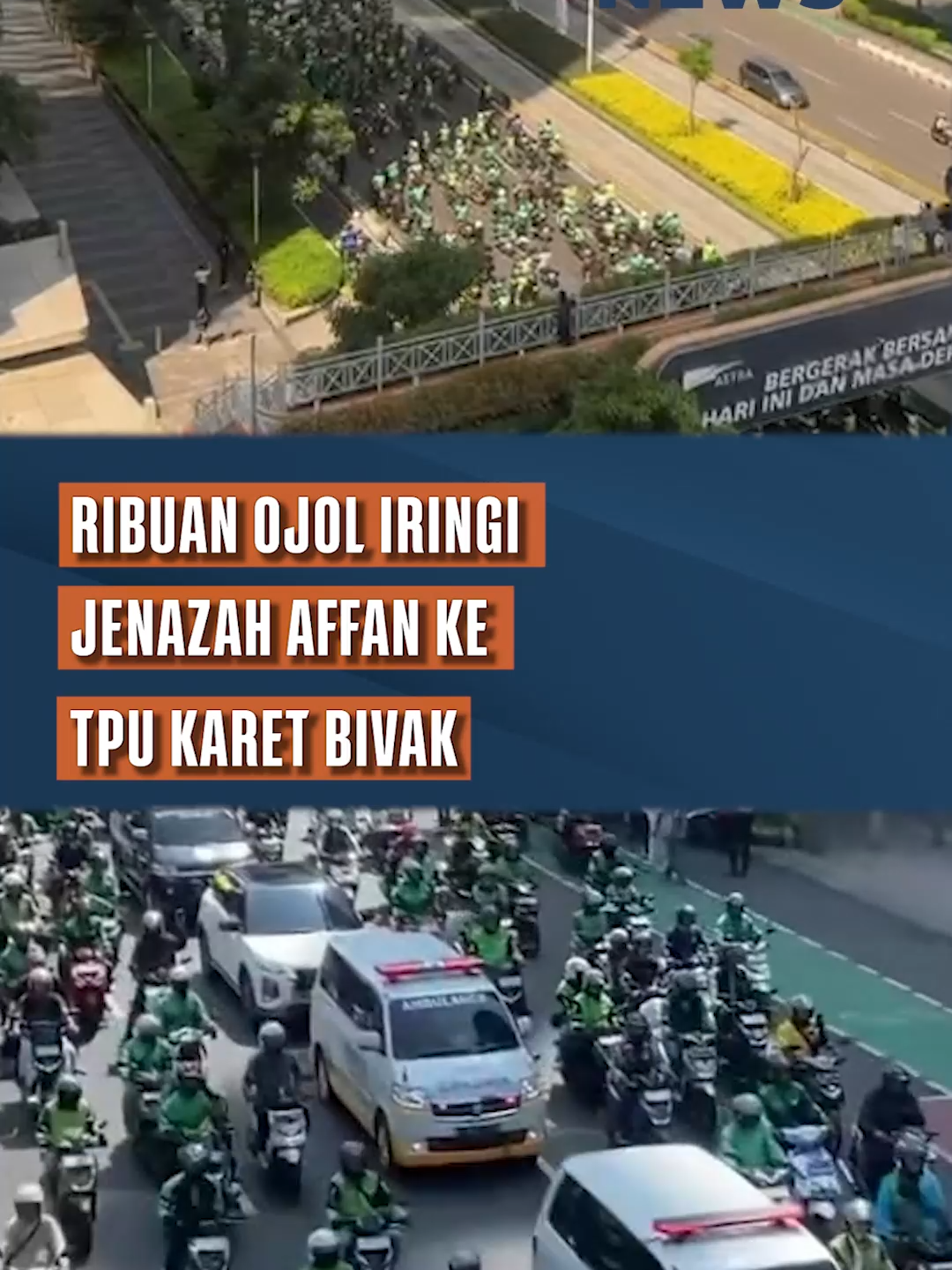 Ribuan driver ojek online memadati jalanan menuju TPU Karet Bivak, Jakarta, pada Jumat (29/8), untuk mengantar jenazah Affan Kurniawan (21) ke peristirahatan terakhirnya. Lautan ojol terlihat mengiringi mobil jenazah sebagai bentuk dukungan dan bela sungkawa terhadap rekan seprofesi yang menjadi korban dalam aksi demonstrasi yang berujung ricuh. Affan adalah driver ojol yang tewas tertabrak kendaraan taktis Brimob saat unjuk rasa di Pejompongan pada kamis 28 Agustus 2025. Pro TV - Televisi Digital Berjaringan  Pro TV (@protv_id) bagian dari ekosistem Promedia Teknologi Indonesia (@promediateknologi)  -  SUBSCRIBE OFFICIAL CHANNEL YOUTUBE :  @protv_official | PROMEDIA TV  www.protv.id ##affankurniawan #ojol #demo #demo28agustus #viral #fyp #berita #driverojol