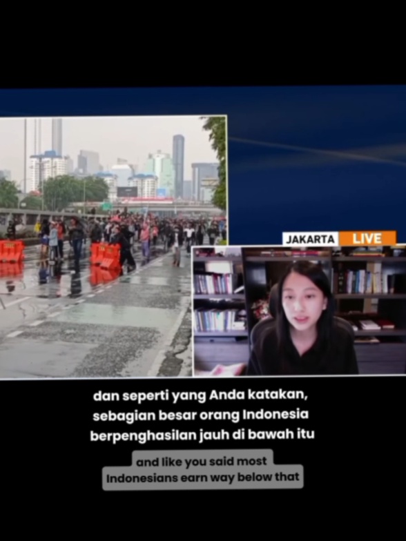 Abigail Limuria live di Aljazeera. #dpr #demo 