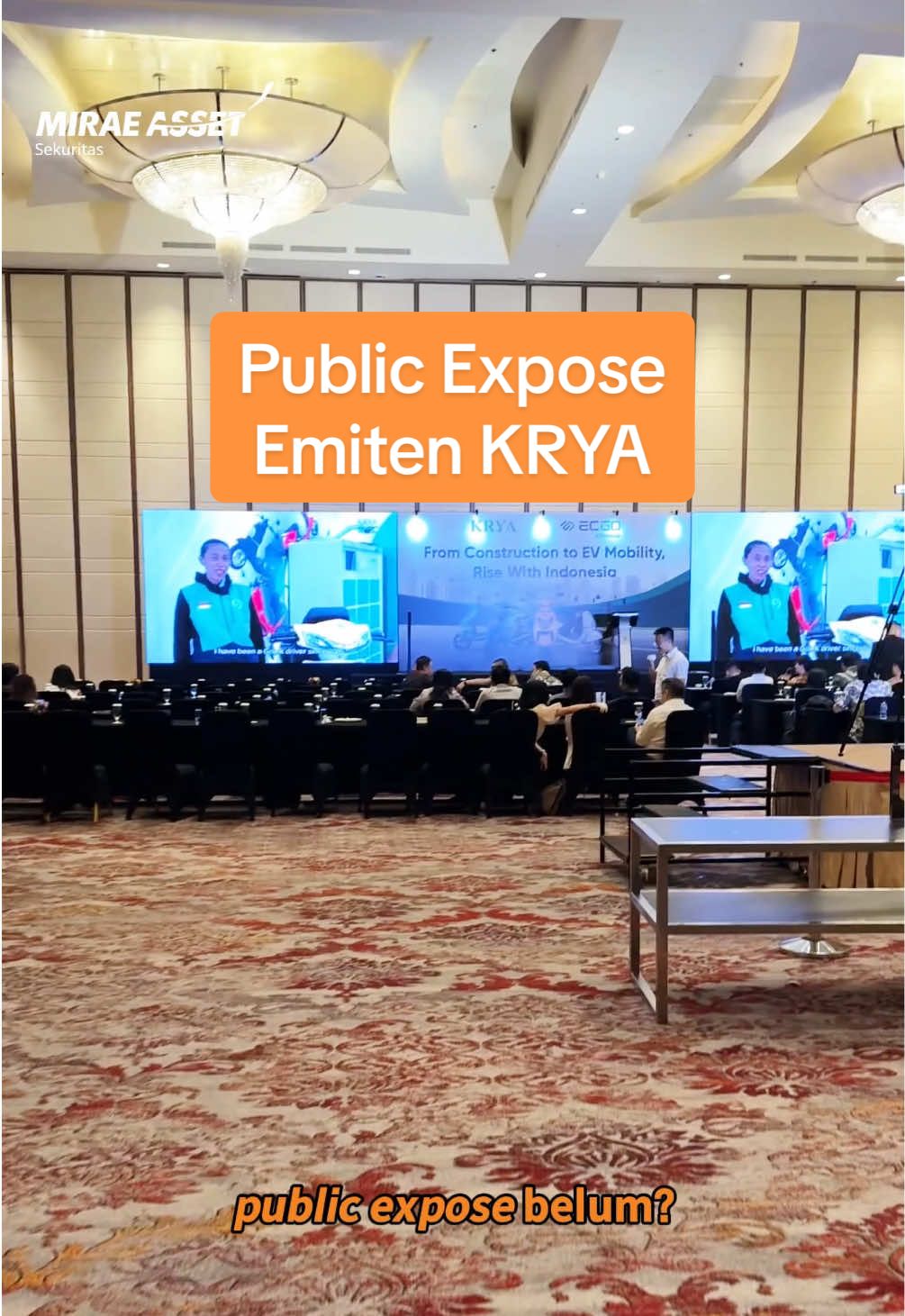 Pengalaman seru hadir di acara Public Expose, kali ini dari Emiten KRYA. Buat kamu yang mau tau cara untuk ikutan hadir di acara Public Expose Emiten, komen di bawah ya! #publicexpose #saham #emiten #KRYA 
