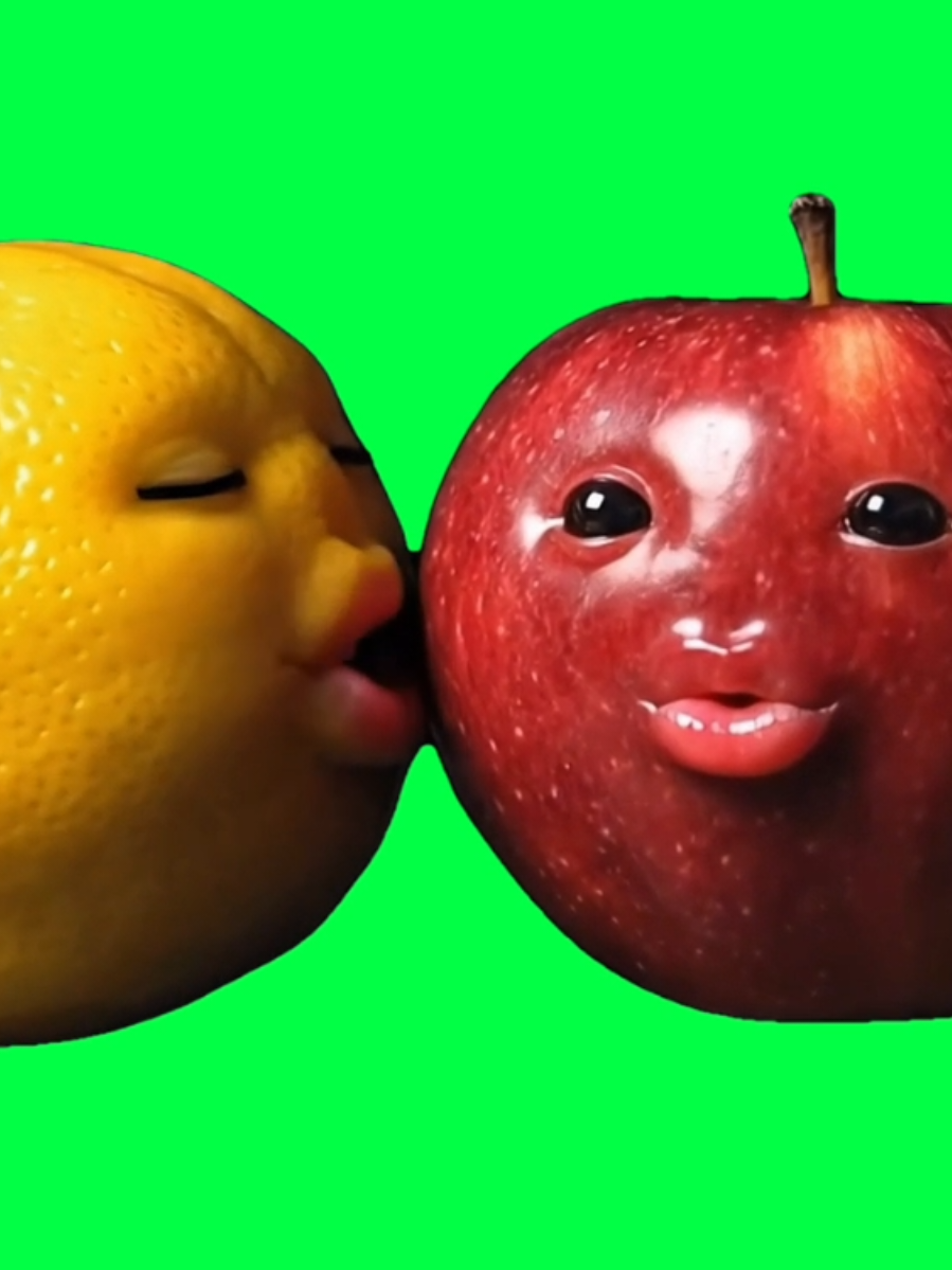 Two AI fruits lean in and kiss — surreal, funny, and just a little cursed. This green screen meme template is perfect for absurd edits, parody love scenes, or adding your own captions when something is way too unexpected. The mix of food, AI weirdness, and comedy makes this clip prime TikTok material. #AIFruit #GreenScreenTemplate #WeirdMeme #SurrealComedy #TikTokFunny 
