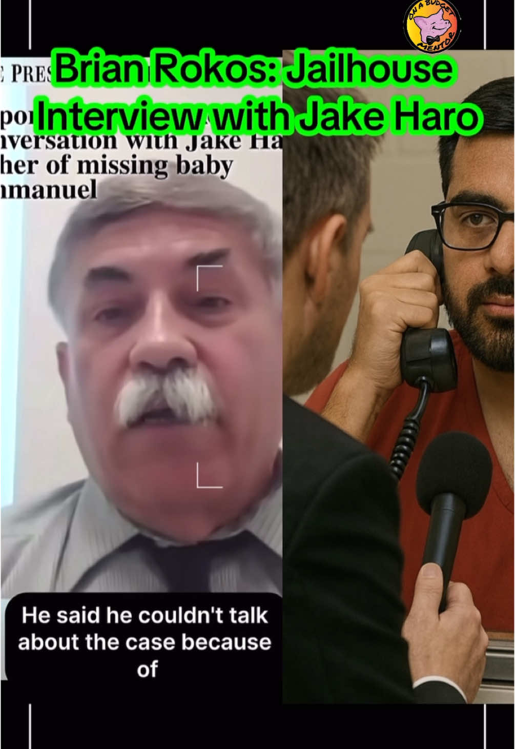 Brian Rokos: speaks on Jake Haro jailhouse interview on baby Emmanuel #foryoupage #viral #tiktok #news #emmanuel #jake #crimestories #jail #rebecca #prison #breakingnews #interview #fyp #fypシ 