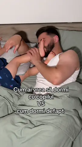 Puteți confirma ca e așa? 😂 cum ai vrea să dormi cu copilul și cum dormi în realitate 
