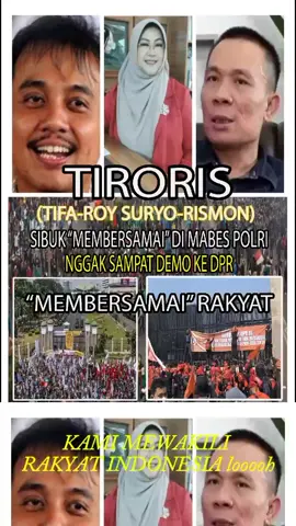 TIRORIS (TIFA ROY RISMAN) TIDAK MEMBERSAMAI RAKYAT DEMO DI DPR #fyp 
