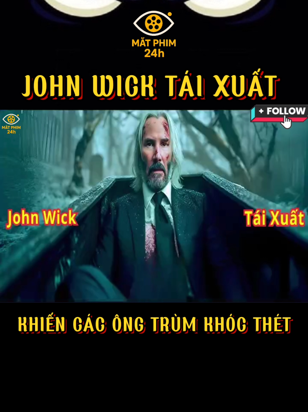 John Wick tái xuất, khiến các ông trùm khóc thét #phimhanhdong #phimhay #reviewphim #tomtatphim #matphim24h 