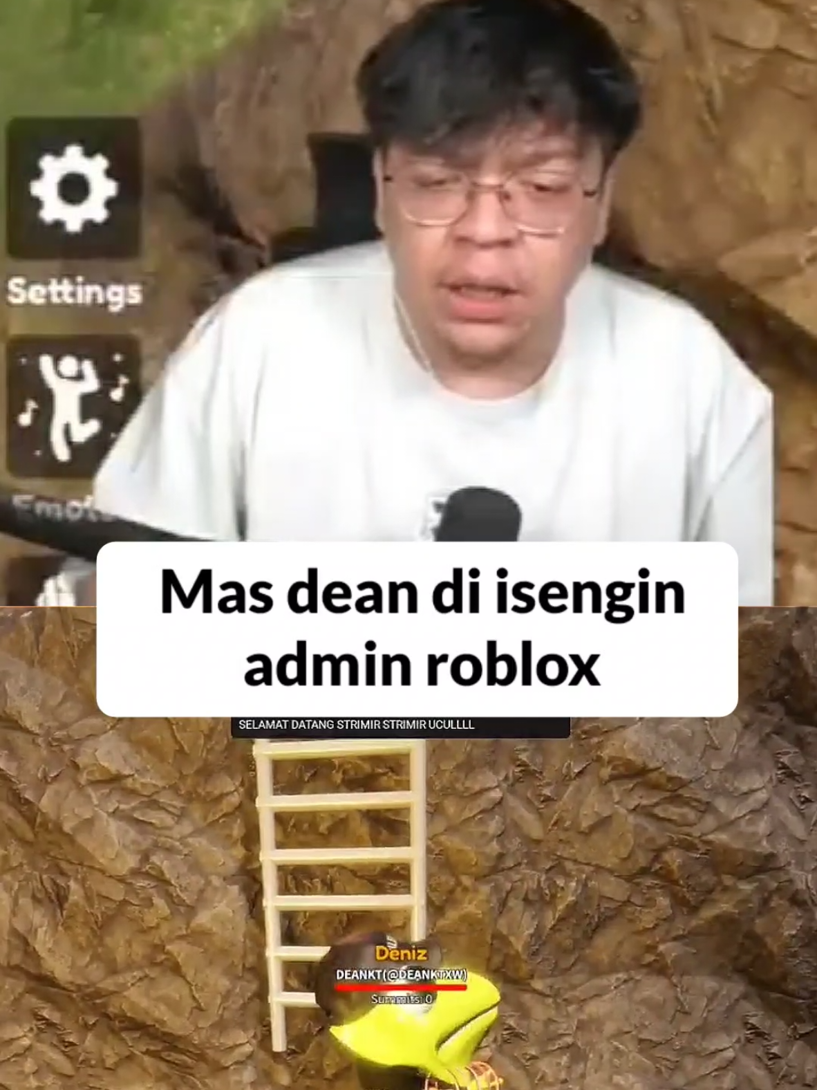 Mas deankt di isengin admin gunung roblox #deankt #masdean #roblox #ngakak #deanktclip 