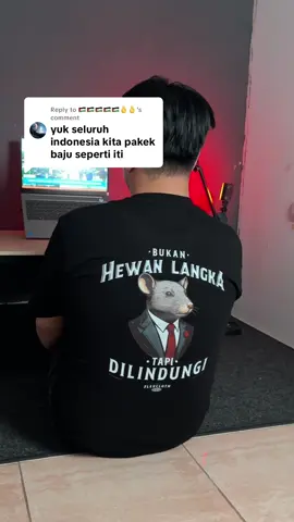 Replying to @🇵🇸🇵🇸🇵🇸🇵🇸🇵🇸🫰🫰 ayok kita semua serentak pake kaos ini. Bukan hewan langka tapi dilindungi Negara 🐭🐁 #demodpr #tikustikuskantor #kaoskeren 