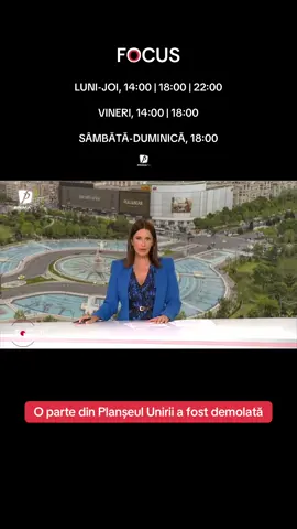Lucrările de la Planșeul Unirii avansează și este posibil ca odată cu începerea anului școlar să se ridice noi restricții de circulație în inima Capitalei #primatv #focusprimatv