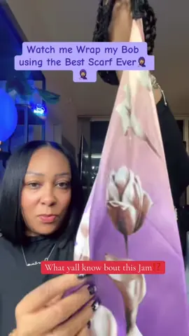 The Only Way You Should be Wrapping Your Hair‼️ #tues_shop #bob #scarftutorial #hairwrap #2in1hairnetscarf 