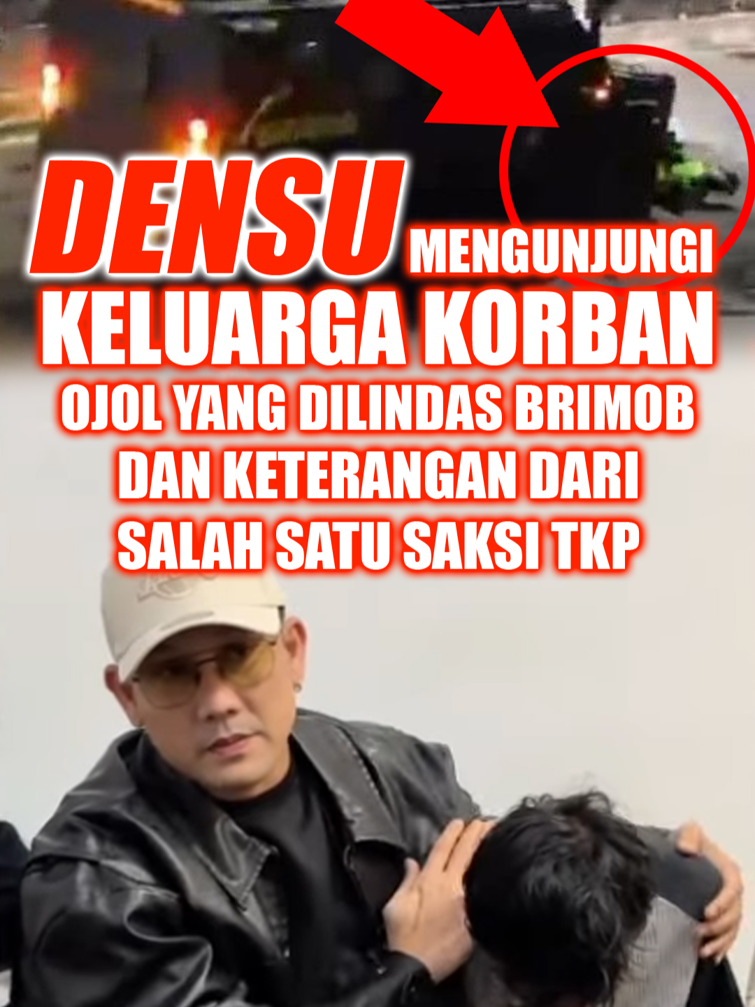 Densu mengunjungi keluarga korban ojol yang di lindas pol*si #ojol #demo #denisumargo #dpr #viral #clip #fyp