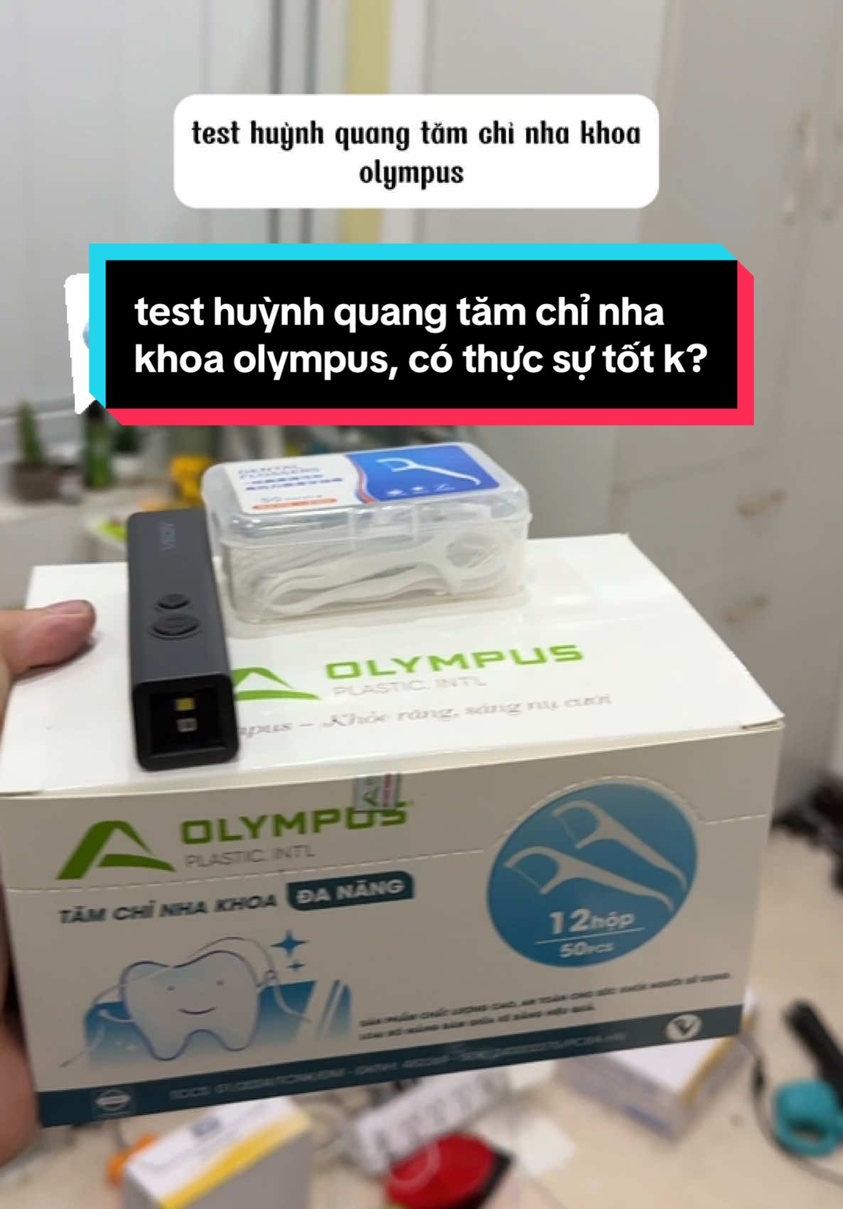Trả lời @Công Thành Test huỳnh quang tăm chỉ nha khoa olympus, có thực sự tốt k? #tamchinhakhoa 