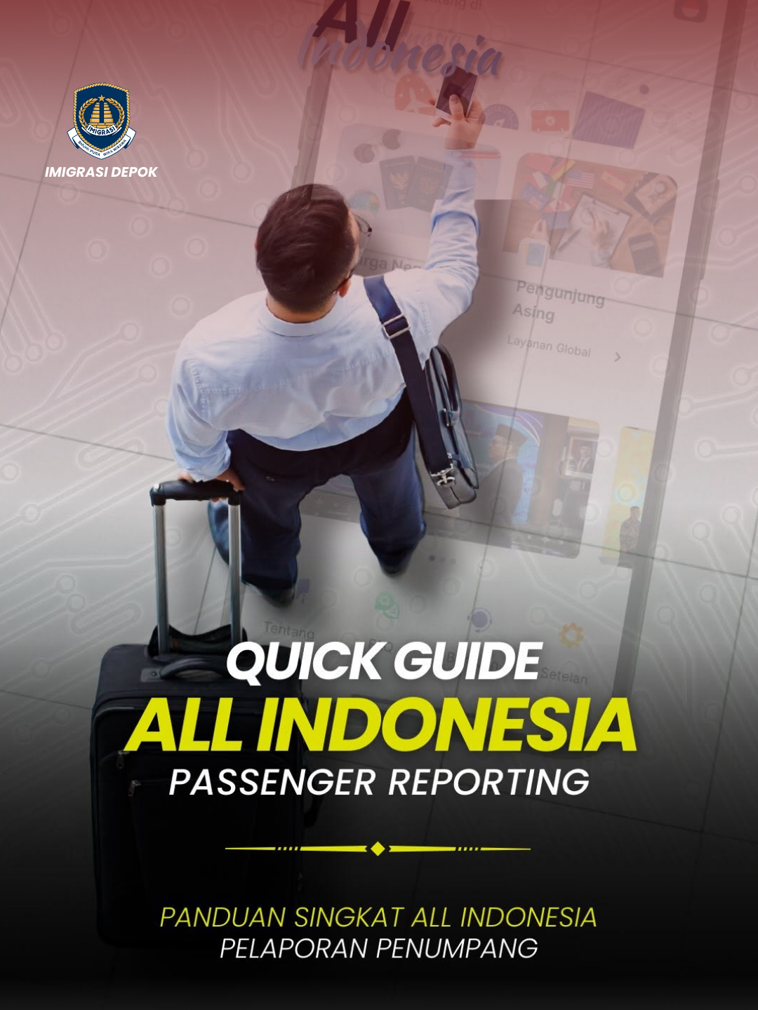 All Indonesia bikin urusan kedatangan ke Indonesia jadi lebih gampang! ✈️ Cukup isi sekali aja sebelum atau saat tiba, semua proses dari imigrasi, bea cukai, kesehatan, sampai karantina jadi lebih cepat dan aman. 👉 Bisa diisi mulai H-3 kedatangan 👉 Akses di allindonesia.imigrasi.go.id atau download di Appstore & Playstore Mudah, Cepat dan Aman! #AllIndonesia #SimplifyYourArrival #VisitIndonesia #ImigrasiIndonesia #Kemenimipas #AgusAndrianto #DitjenImigrasi #KakanwilDitjenimJabar #FiliantoAkbar #KanimDepok #IrvanTriansyah