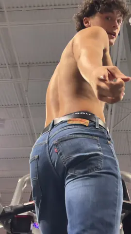 Had to do it in jeans #tanks$ #fyp #gym  