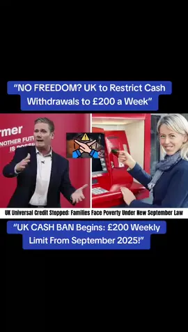 “September 2025: The End of Cash as We Know It in the UK”UK Cash Ban: £200 Weekly Limit Starts September 2025 Your Money, Their Rules? New £200 Cash Cap Confirmed#UKNews #CashBan #FinanceUpdate #BreakingUK #MoneyMatters #UKPolitics #BankingRules #September2025 #CashFreedom #economiccontrol 
