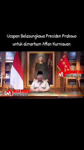 Ucapan Belasungkawa Presiden Prabowo untuk almarhum Affan Kurniawan #prabowo #prabowosubianto #affan #fyp #viral 