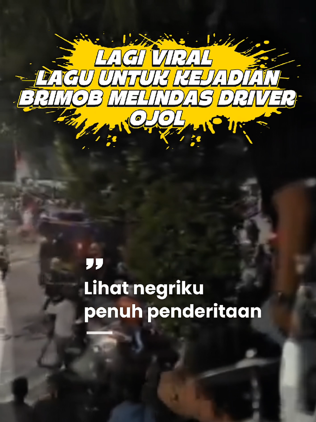 VIRAL LAGU UNTUK KEJADIAN BRIMOB MELINDAS DRIVER OJOL #lagudemo #brimob #ojol #dpr #demo 