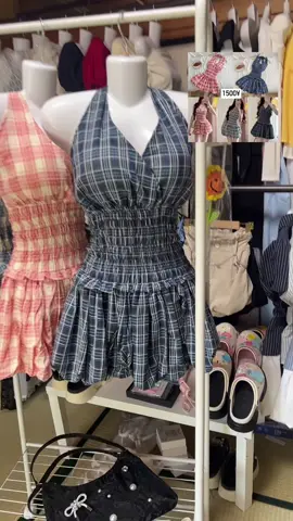 Váy yếm bí kẻ 🥰🌷 #sẵn_tại_nhật🇯🇵 #xuhuong #hykst #hyshop #váyyếm 