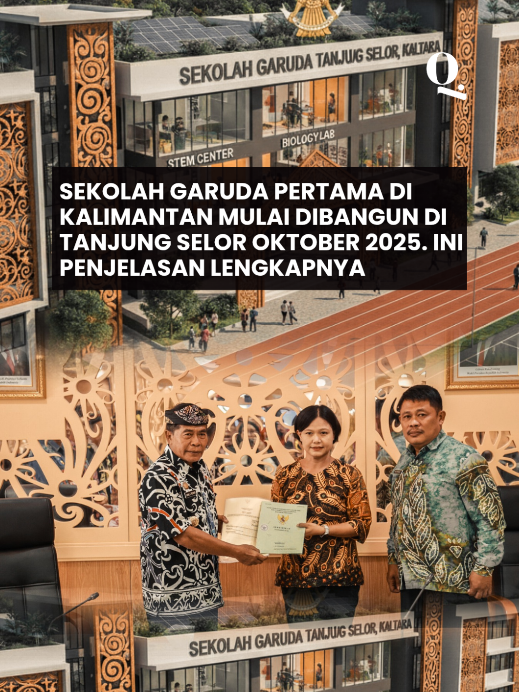 Sekolah Garuda pertama di Pulau Kalimantan, program prioritas Presiden Prabowo Subianto sudah siap dibangun di Tanjung Selor, Bulungan, Kaltara. Simak penjelasan lengkap Gubernur Kaltara dan Staf Ahli Kemdiktisaintek ini.  #sekolahgaruda #kaltara #prabowo #tanjungselor #fyp 