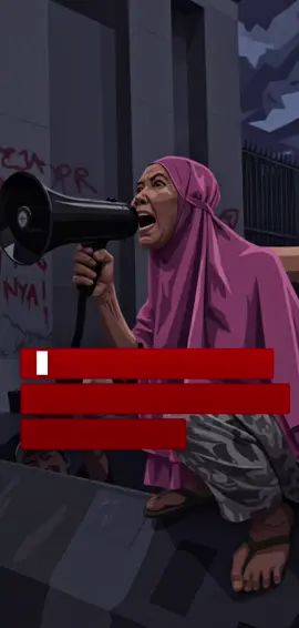 Si Emak berteriak sampai di batas pita suaranya