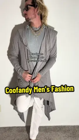 Coofandy Fashion! Cardigans, Linen Pants, & Sleeveless Workout Shirts! Many colors to Choose From!#mensfashion #cardigan #linenpants #shirts #coofandy 