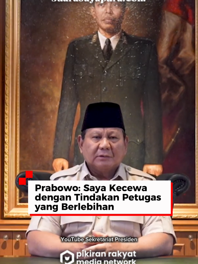 Presiden Prabowo Subianto mengaku kecewa dengan tindakan aparat yang dinilai berlebihan.  Kekecewaan ini disampaikan menyusul insiden Rantis Brimob melindas salah satu ojol hingga tewas saat pengamanan aksi demo pada Kamis, 28 Agustus 2025 malam kemarin.  Sumber: YouTube Sekretariat Presiden #prabowo #brimob #affan #polri