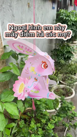 Đèn lồng thỏ hồng cho bé gái ngoan xinh yêu