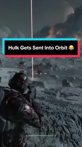 This Hulk in Helldivers 2 just got sent into orbit. 😂 Clanker 😤 #helldivers2game #helldivers2 #gaming #funnygaming #fyp 