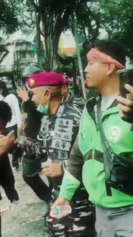 Marinir bersama rakyat #fypシ゚ #marinir #ojolviral #viral 
