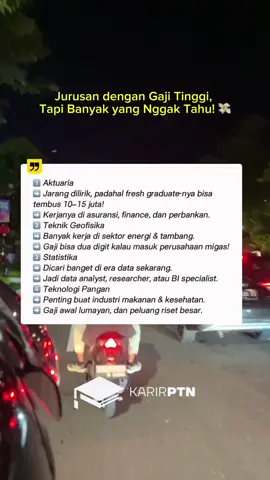 kalian udah pada tau belum? jurusan yang justru sepi peminat, justru berpeluang dan punya gaji yang cukup tinggi loh😱! follow untuk dapatkan informasi menarik lainnya!! #fyp #prospek #kerja #foryou #jurusan 