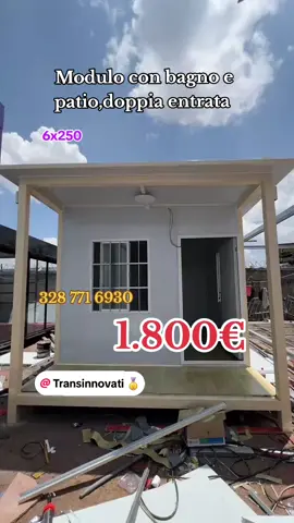 Monoblocco 6x250 con bagno 1.800€ trasporto e iva inclusa #transinnovati 