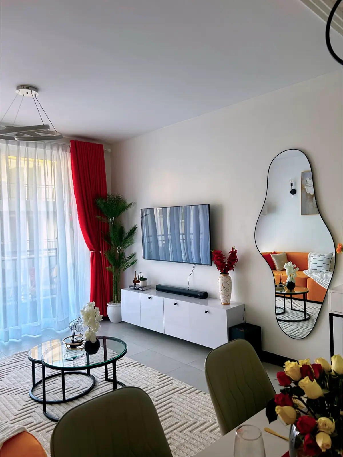 ✨ A burst of colour, warmth, and style in this beautiful living room setup! 🌸💛 From the vibrant accents to the cozy seating, every piece speaks elegance. ☕️ The highlight? This stunning coffee table available at Forms & Functions for just 13,000 Ksh. Perfect to complete your space! 💫 #InteriorDesign #ApopoInteriors #ThankyouGod 
