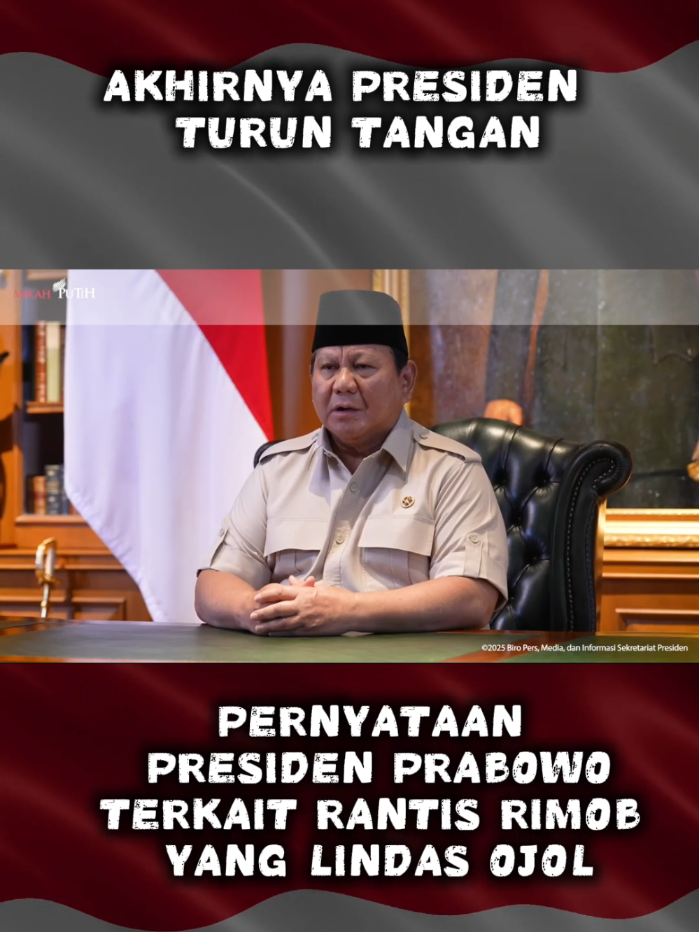 Pernyataan presiden #korbandemo #ojol #affan #rantisbrimob #demodpr 