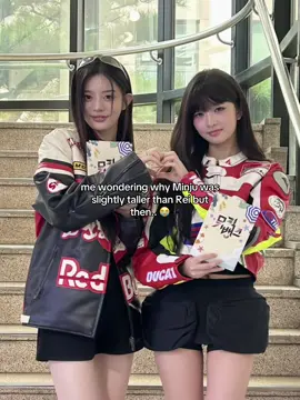 they prolly wanted them to have the same range of height lmao 😭 #ive #rei #illit #minju #fyp 