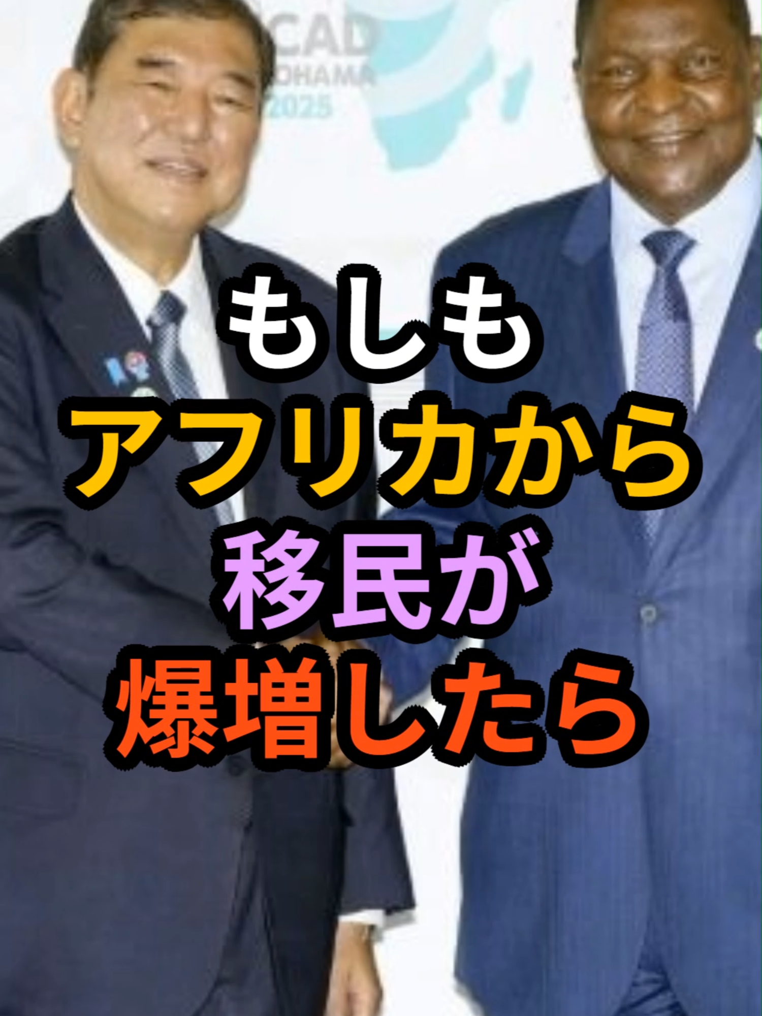 もしもアフリカから移民が爆増したら#もしも #政治 #増税 #石破