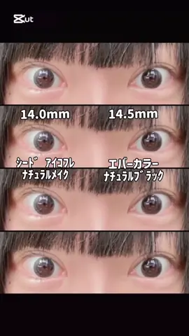 黒目が小さすぎては図らずも水光カラコンのようになってる #黒コン #エバーカラーワンデー #シードアイコフレワンデー #四白眼 