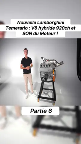 Nouvelle Lamborghini Temerario V8 hybride 920ch et SON du Moteur ! #essai #construction #voitures 