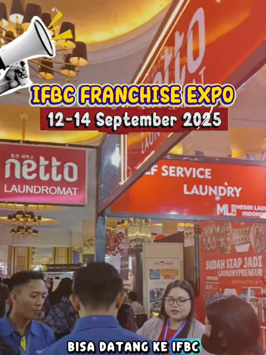 Warga Surabaya dan Sekitarnya bisa merapat!! catat tanggalnya, Anda bisa konsultasi GRATIS bersama tim kami di IFBC Franchise Expo 2025 #pameranbisnis #franchise #bisnislaundry #usahalaundry #mesinlaundryindonesia 