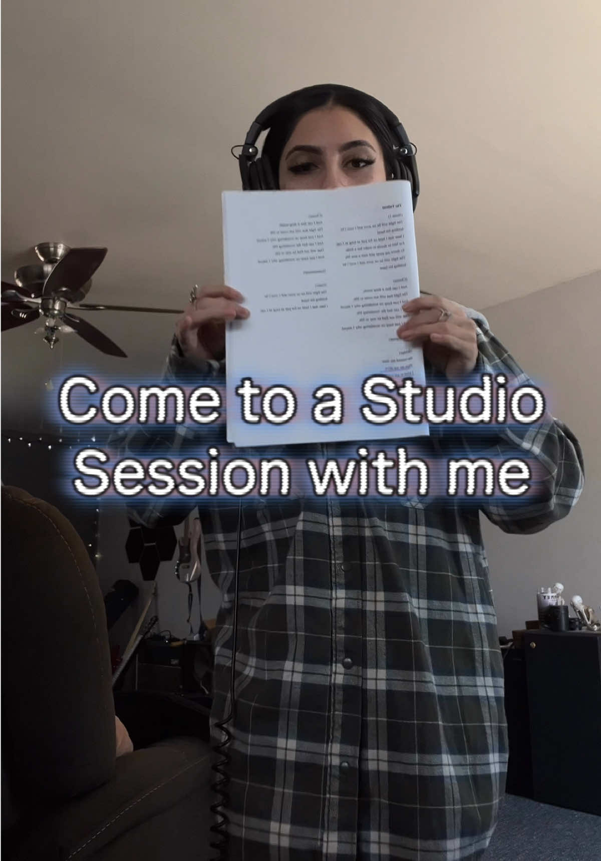 Come to a studio sesh with me — except you see everything besides making the music - part 1